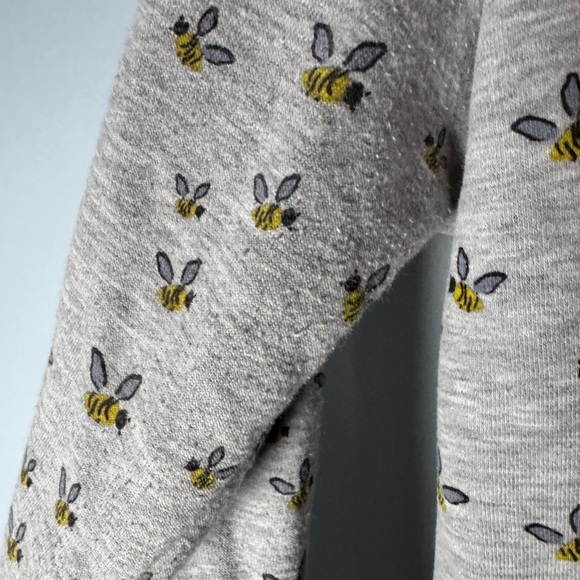 Naketano Gray Hoodie with Bee Pattern - Picture 8 of 9